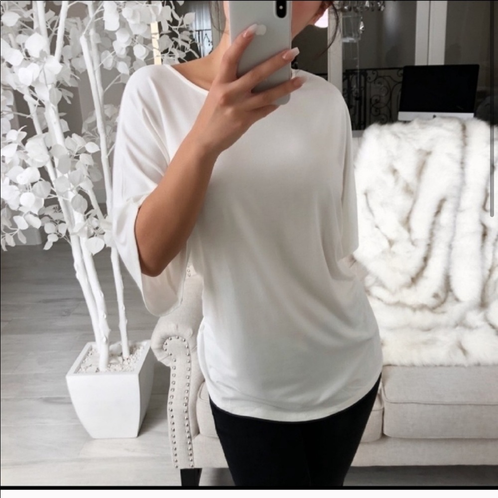 *Donated* ekAttire SUNDAZE Ivory Knot Top - Picture 2 of 6